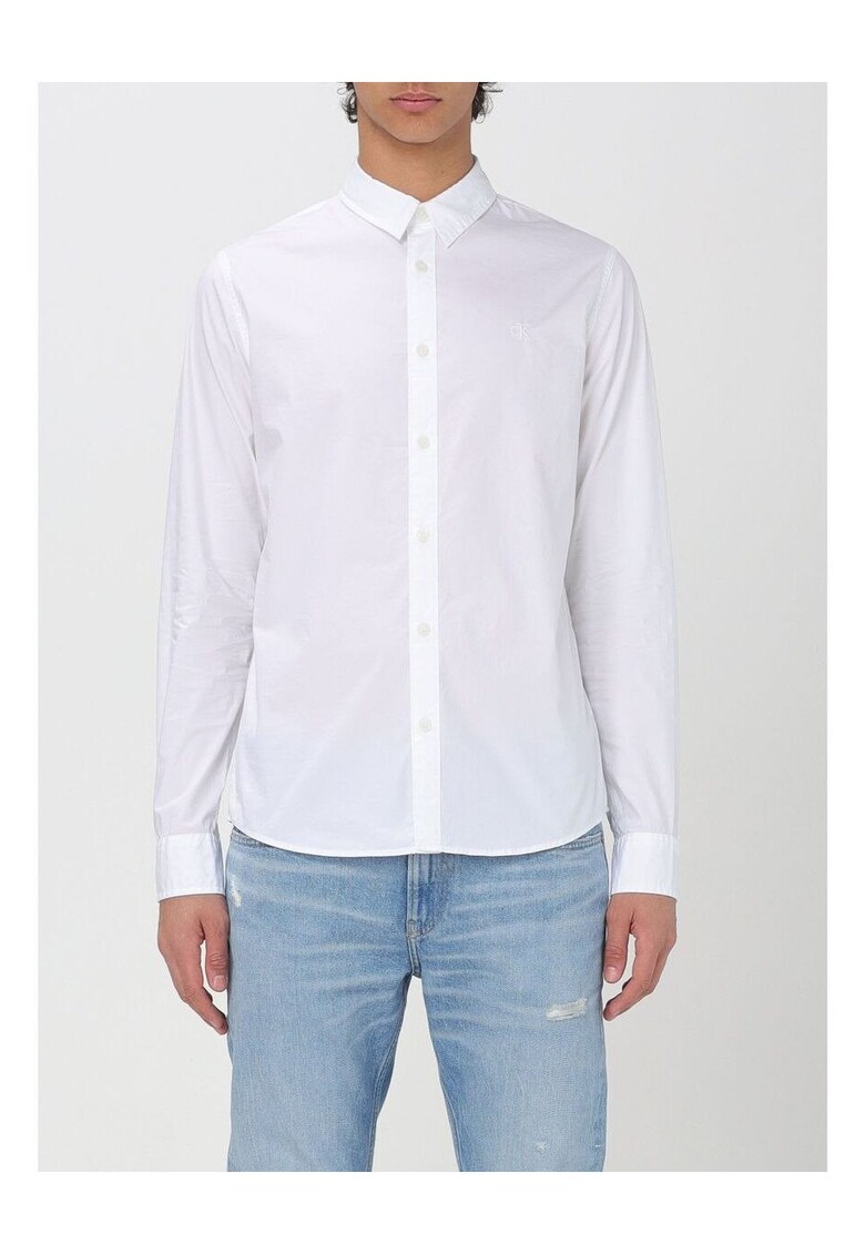 Camasa slim fit din amestec de bumbac