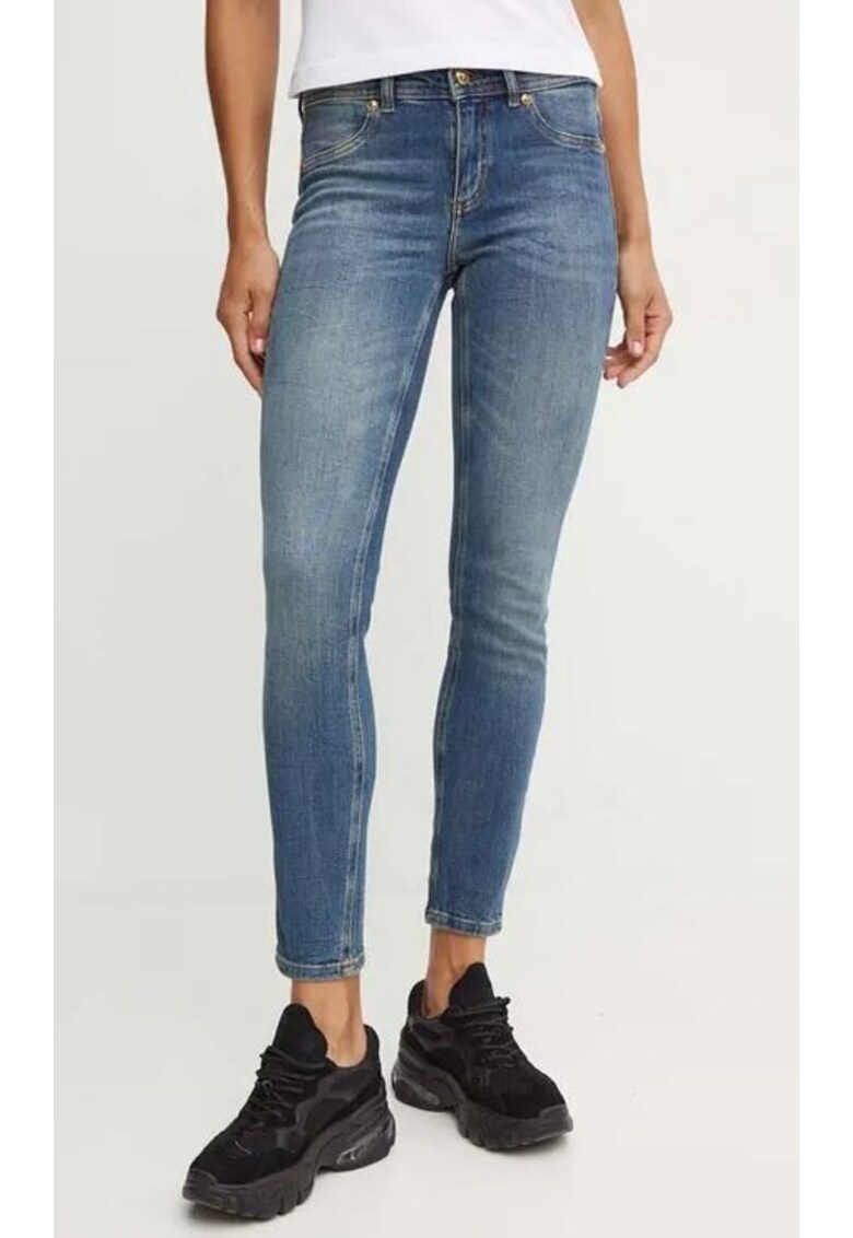 Oferte la Blugi skinny cu aspect decolorat