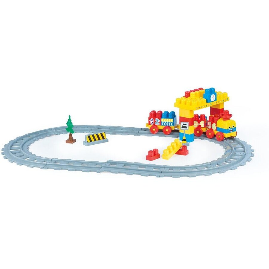 Oferte la Set de Constructie Trenulet  58 Piese 18 Luni+ Multicolor