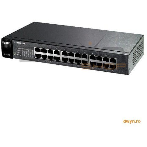 Oferte la 24-port 10/100Mbps Ethernet switch, Green (802.3az), Fanless, desktop