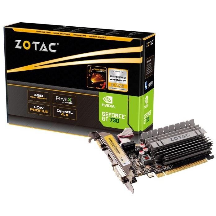 Oferte la ZOTAC GeForce GT 730 Zone Edition Low Profile, 4GB DDR3 (64 Bit)