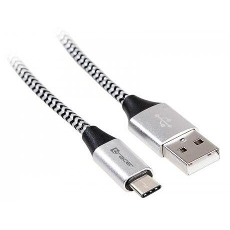 Oferte la Cablu de date Tracer, USB 2.0 - USB-C, 1m, Black-Silver