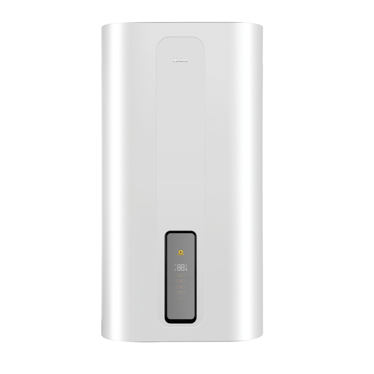 Oferte la Boiler electric flat 100 l Haier ES100V-TF7W, 2 x 1500 W, montaj mural, 2 rezervoare, protectie umiditate IPX4, alb, 41 kg, 530 x 320 x 1312 mm