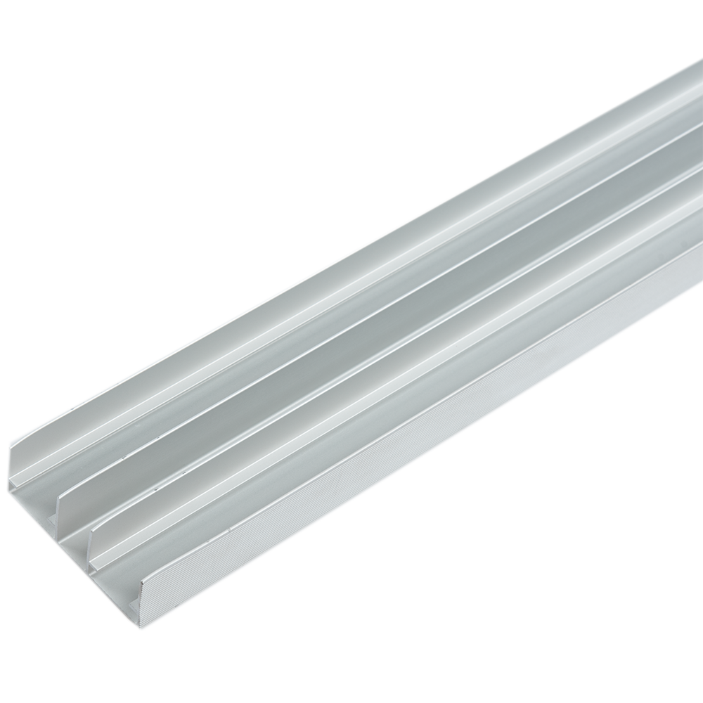 Profil ghidare superior dublu, aluminiu, 2 m