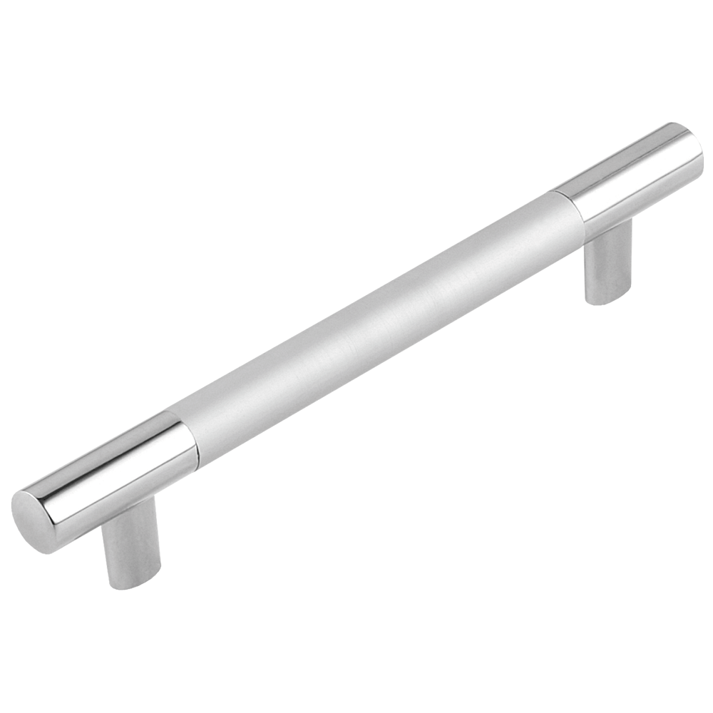 Maner mobila cu terminatii din aluminiu, FA 23095, crom/ crom mat, 192 mm