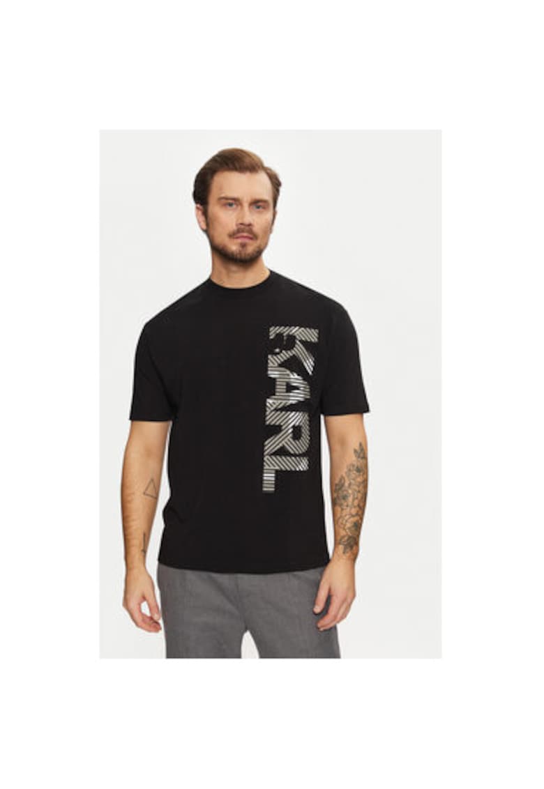 Tricou barbati - 304613258 - Bumbac organic - Negru - Negru