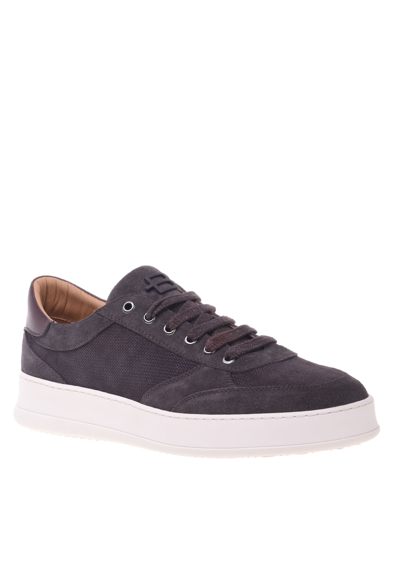Oferte la Pantofi sport cu insertii din piele intoarsa - Maro