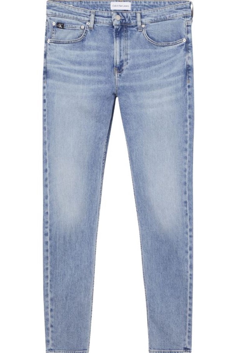 Blugi denim cu talie medie -