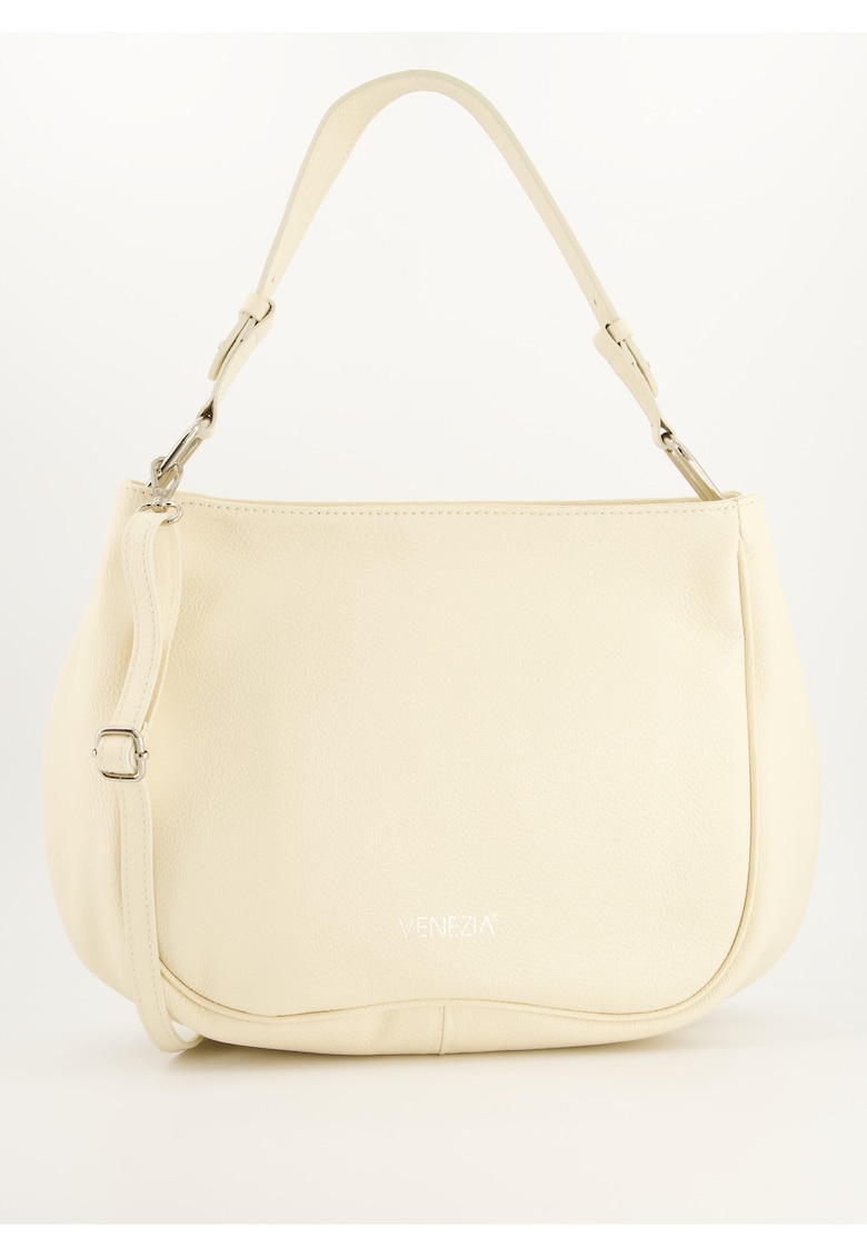 Geanta de umar  piele naturala - 25x45x18cm - curea detasabila curea - Bej