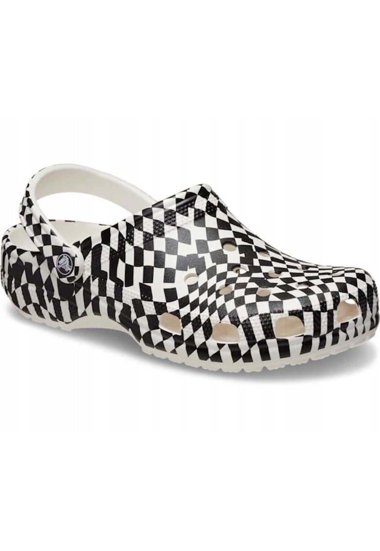 Saboti Femei - Classic Warped Checker 211007 Clog - Alb - Alb