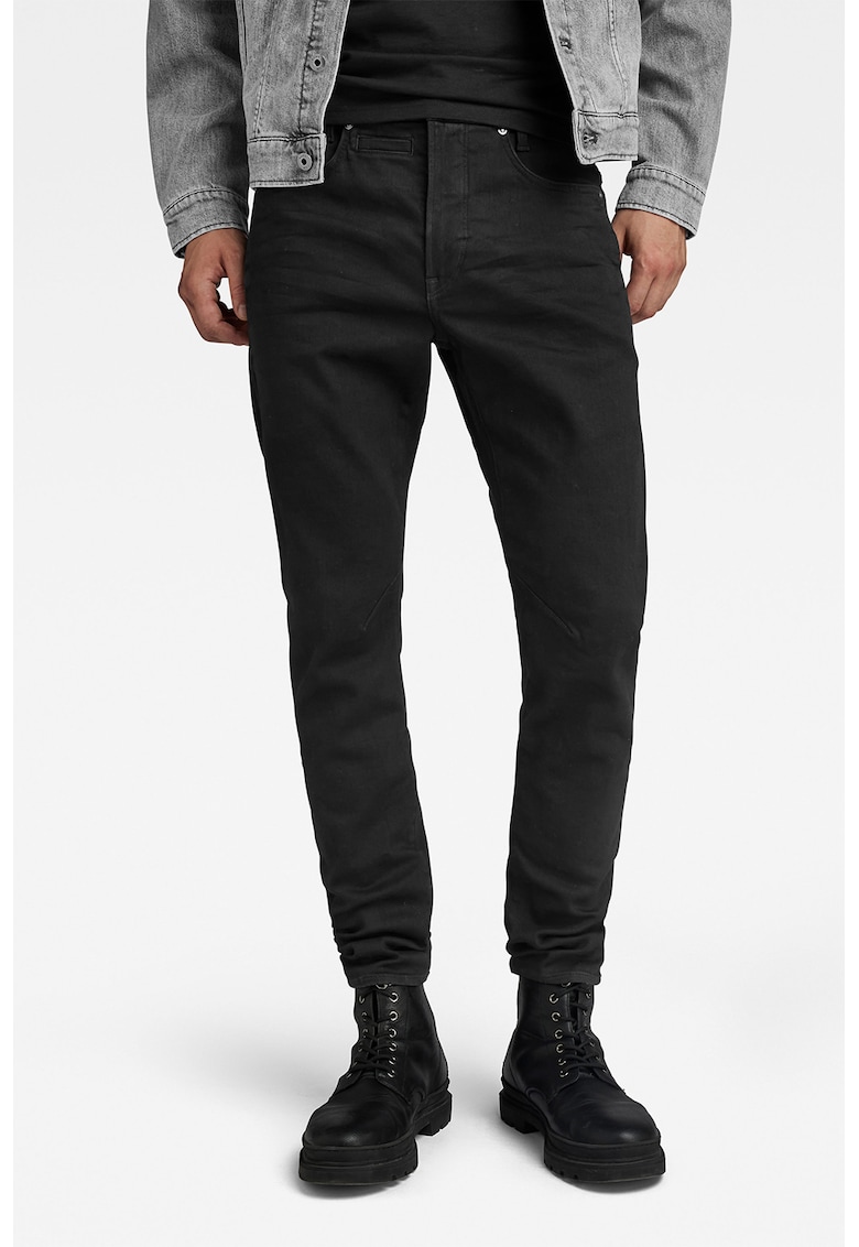 Blugi slim fit cu buzunare D-staq 3D - Negru