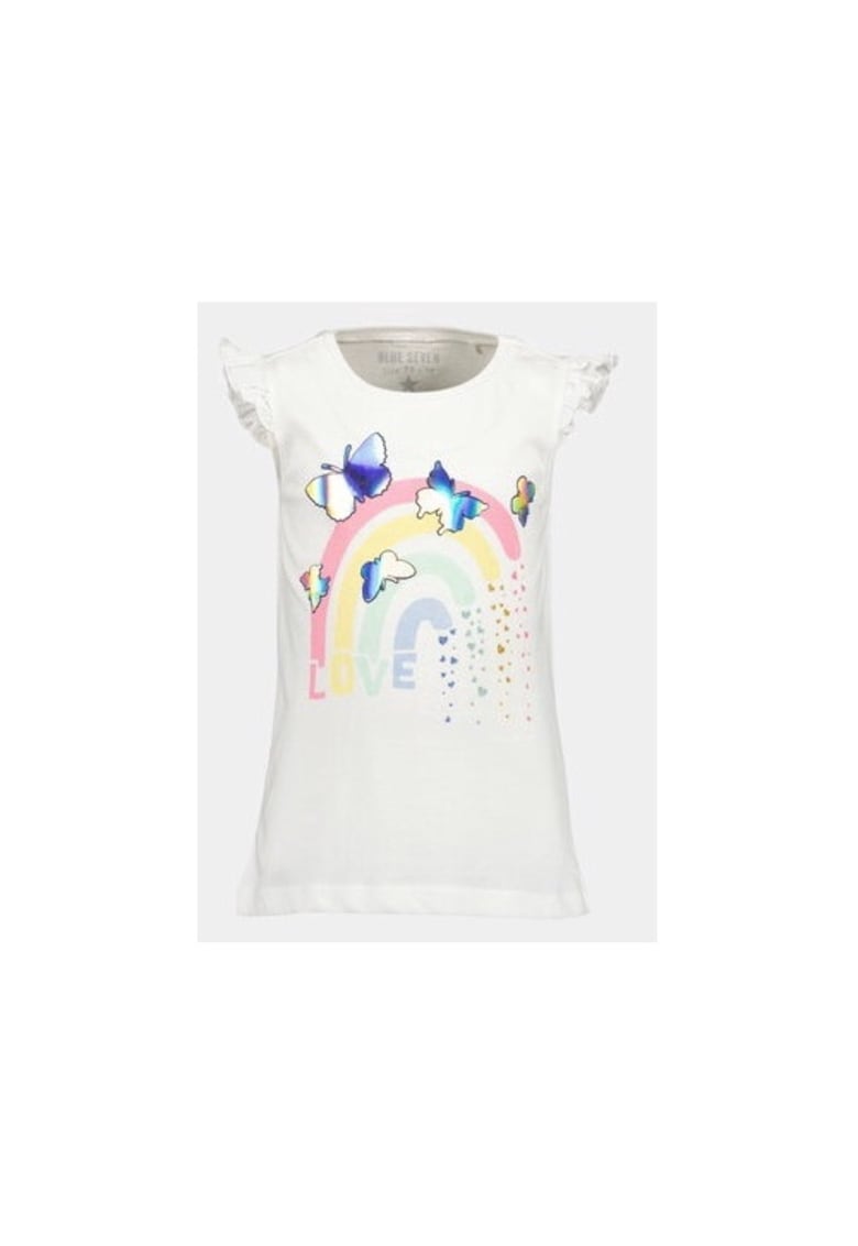Tricou fete - 303572600 - Bumbac - 92 CM - Alb