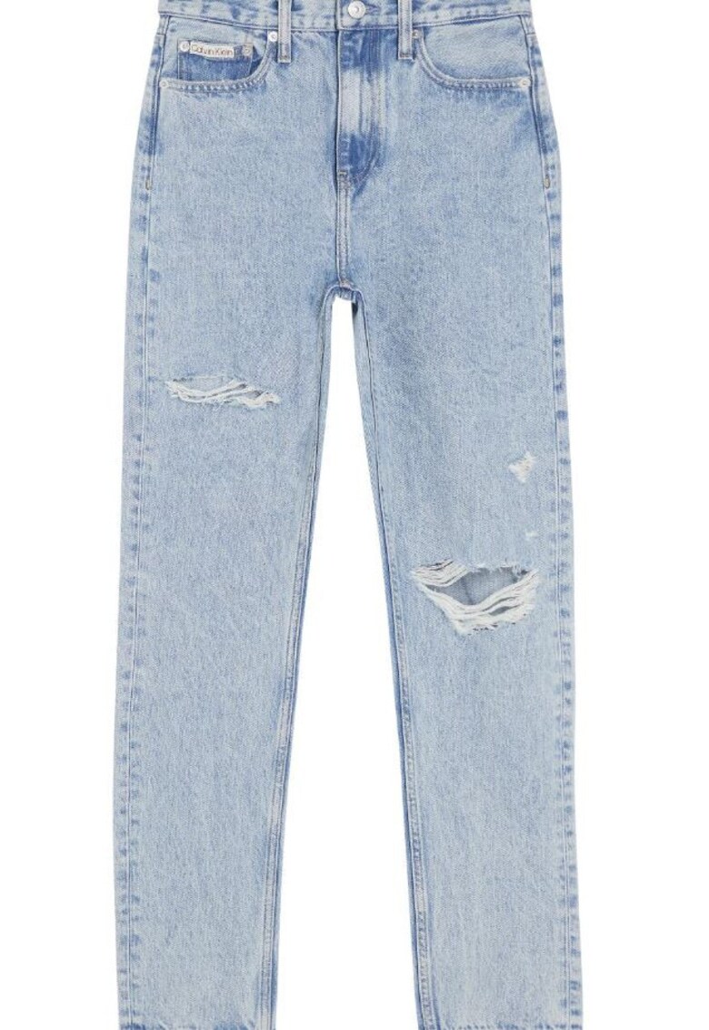 Blugi dama model Autentic Slim Straight - bumbac 100% - albastru deschis