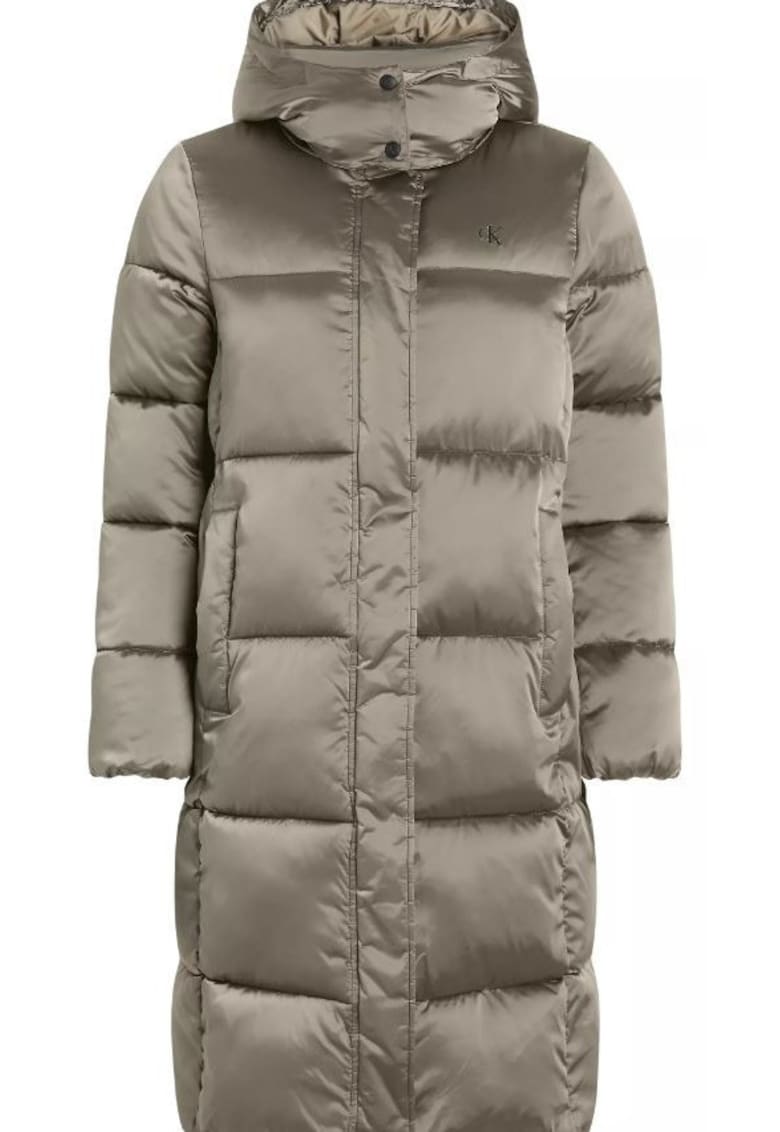 Geaca lunga cu gluga