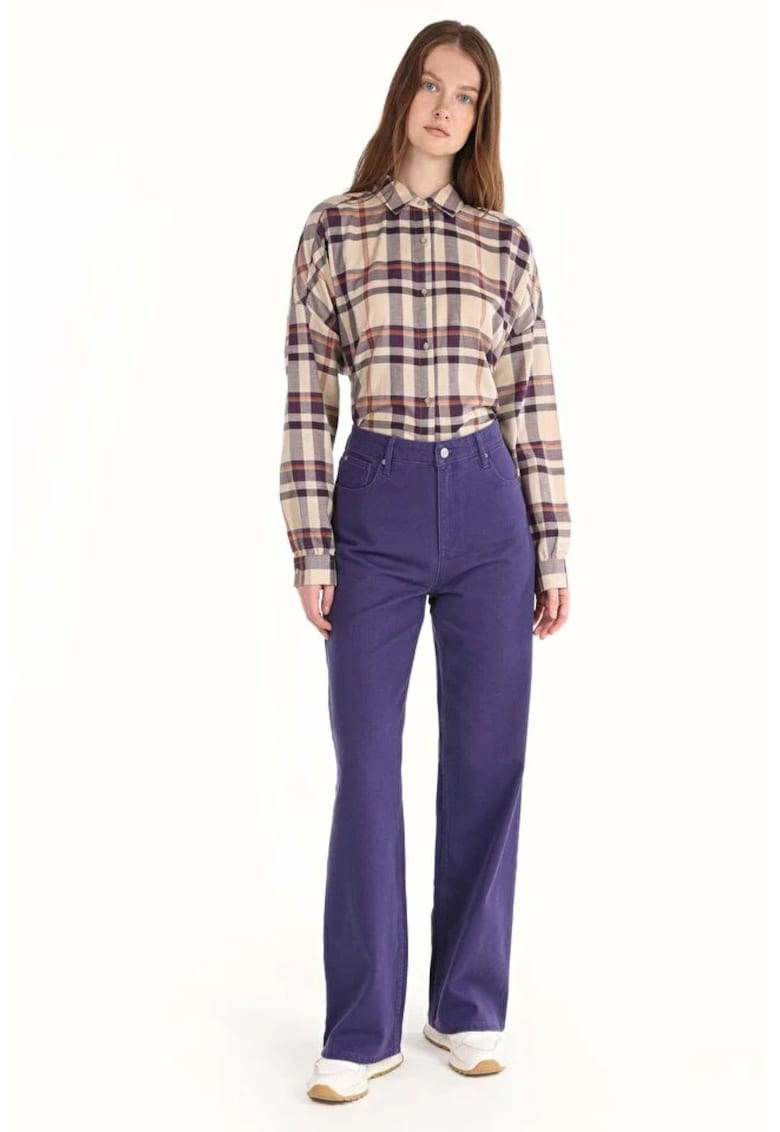 Pantaloni De Dama Mov Regular Fit CL1065019 - Mov