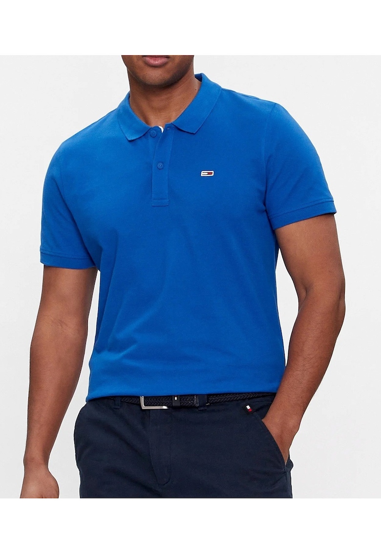 Tricou Polo din bumbac cu logo mic
