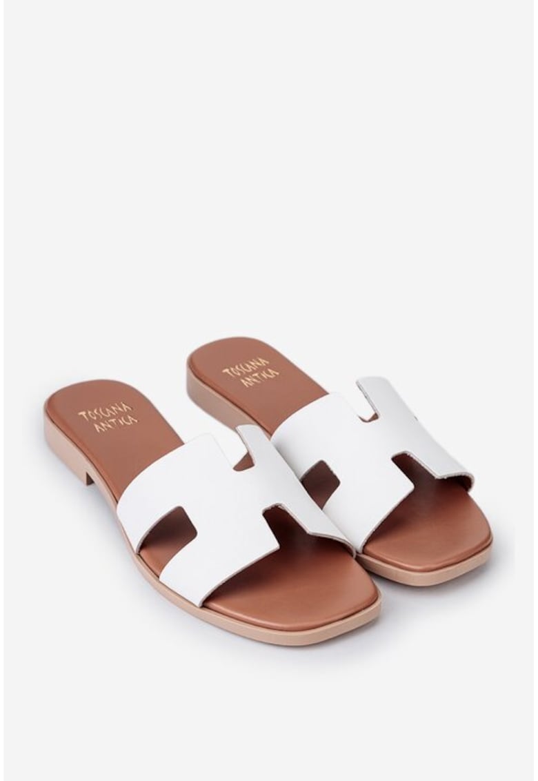 Oferte la Papuci dama din piele alba