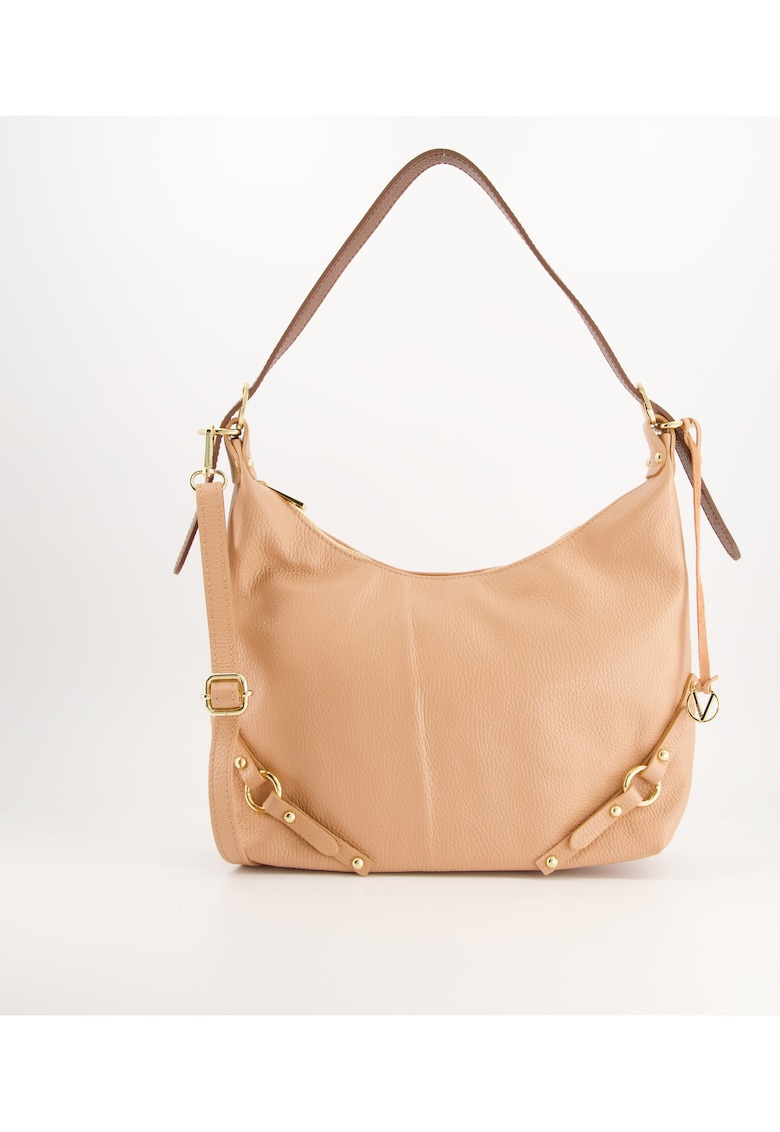 Oferte la Geanta de umar -  piele naturala - roz - 28x37x9cm - cu 2 buzunare interioare - 1 buzunar exterior - curea reglabila.