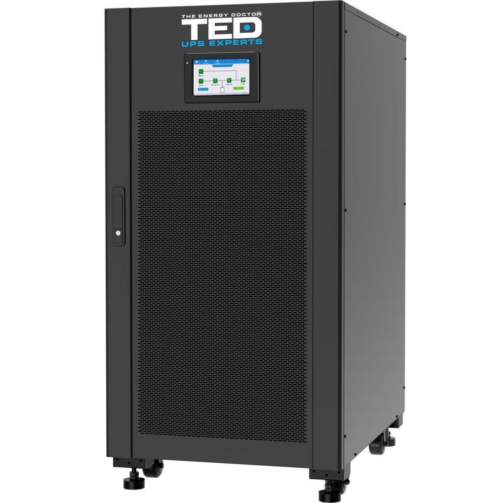 Oferte la UPS Online 200kVA/200kW Trifazic 3/3, Dubla Conversie cu Ecran LCD, Unda Sinusoidala Pura si Intrare/Iesire Regleta, Management, TED Electric TED