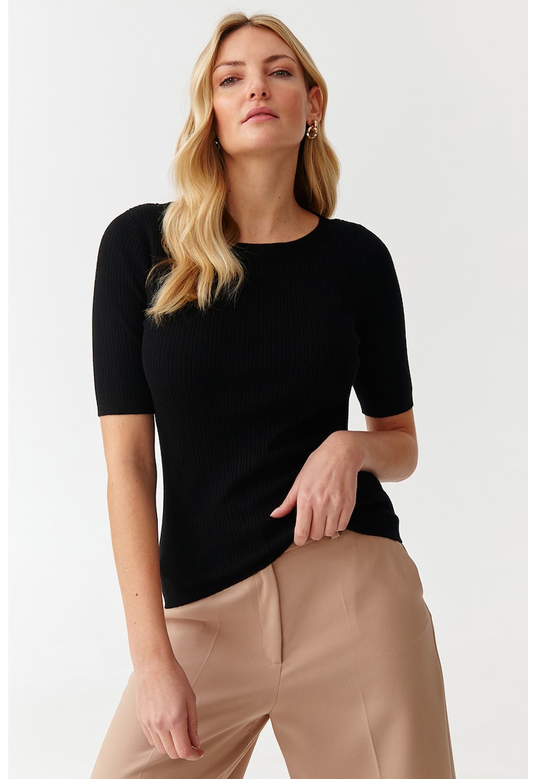 Oferte la Pulover cu maneci scurte - Negru