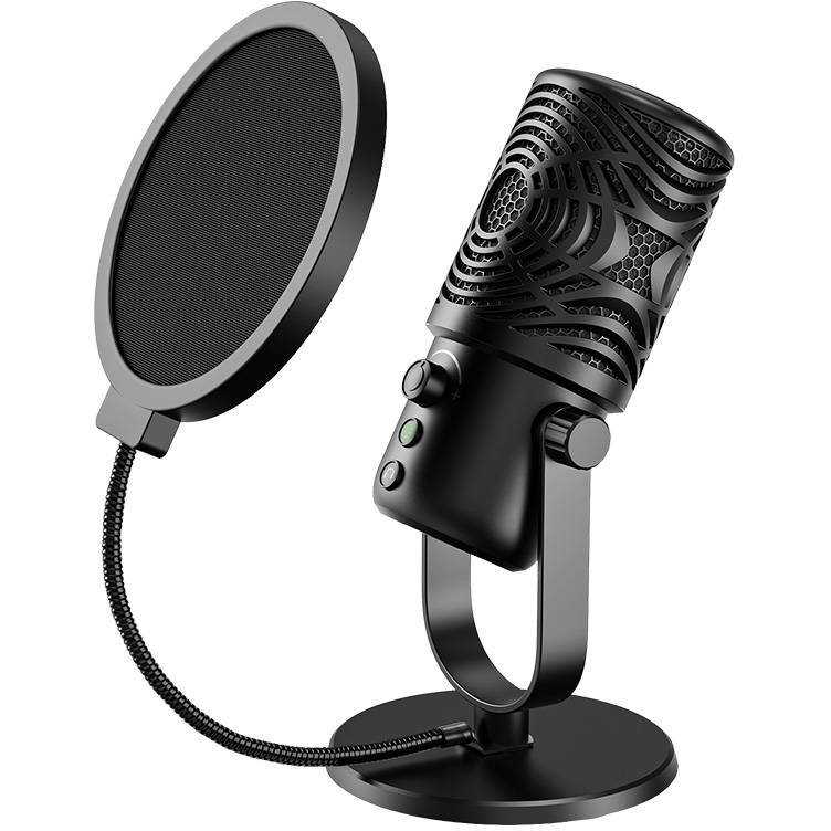 Oferte la Microfon FM1, Compatibil cu multe dispozitive precum PS4/PS5, laptopuri si computere, Negru