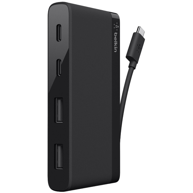 Oferte la Hub x2 USB-C x2 USB-A 2.0 Negru