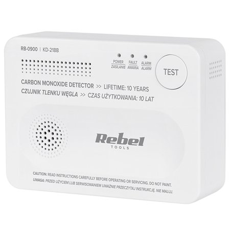 Oferte la Detector Senzor Monoxid De Carbon Rebel RB-0900, functionare cu 3x baterii AA