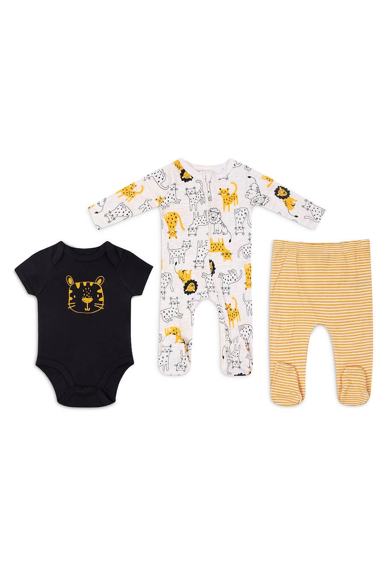 Oferte la Set 3 piese din bumbac pentru bebelusi - model tigru