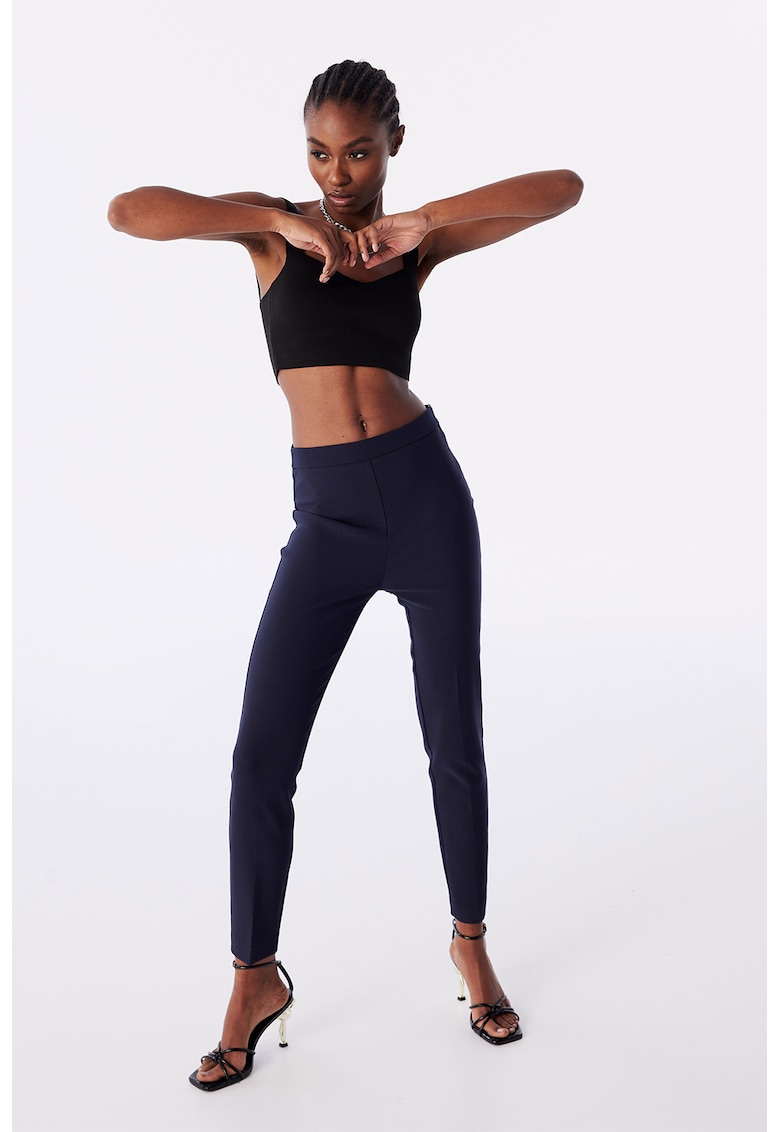 Oferte la Pantaloni skinny uni - Bleumarin