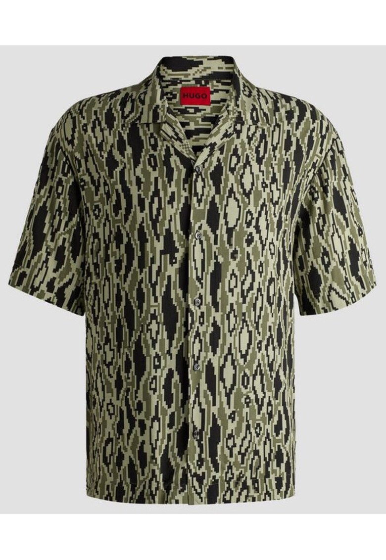 Camasa barbati Espino - regular - verde - 100% viscoza