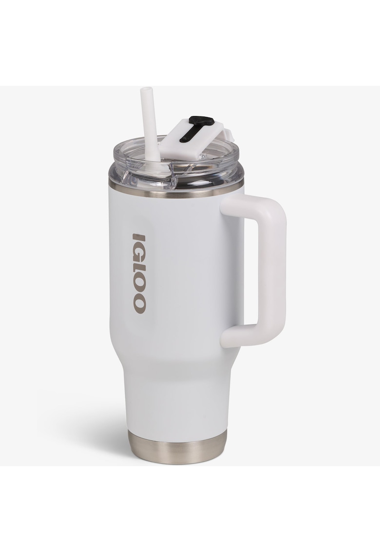 Oferte la Cana termorezistenta  32 Oz Flip n Sip Travel Mug - Alb