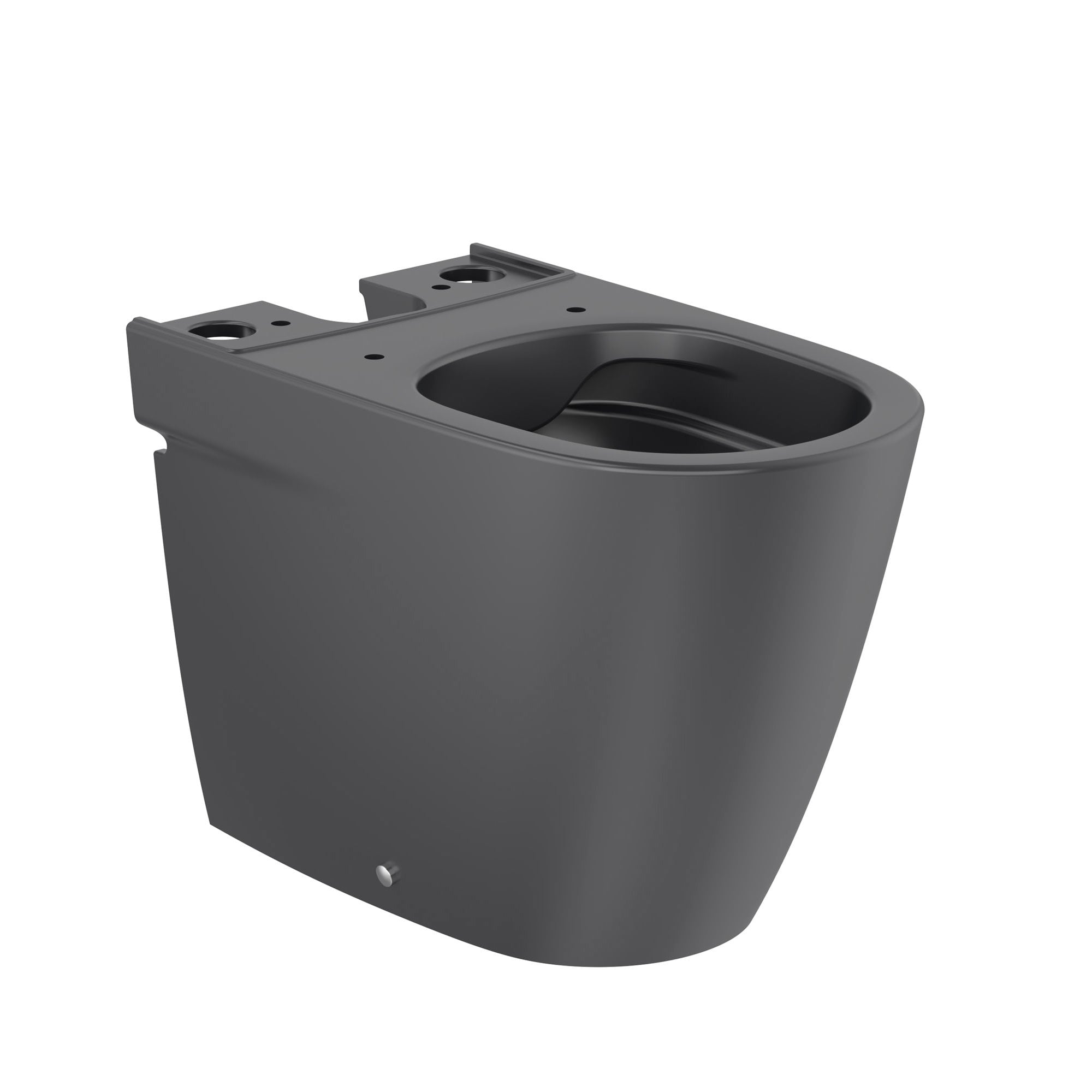 Oferte la Vas WC pe pardoseala compact Roca Ona Rimless, evacuare dubla, negru mat, 600 x 370 mm