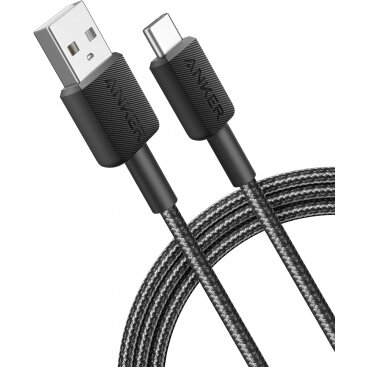 Cablu Date si Incarcare USB-A - USB-C 322 18W 1.8m Negru