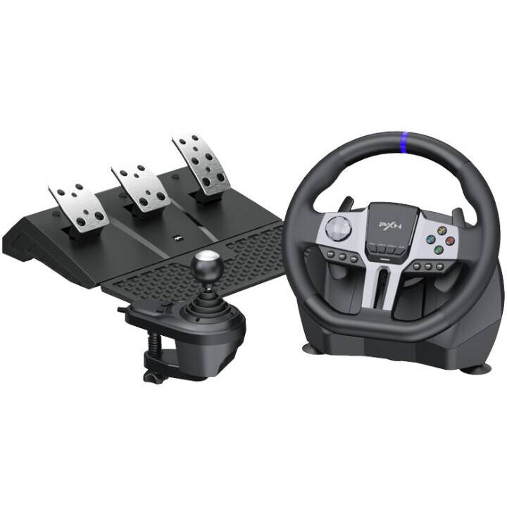 Oferte la Volan Racing -V9 Gen2 Pedale si Schimbator de Viteze Comaptibil cu PC / PS3 / PS4 / XBOX ONE / XBOX Series / Nintendo Switch Negru
