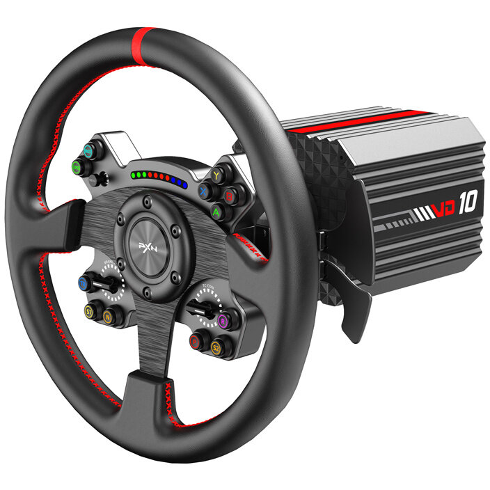 Kit Volan Gaming VD10 CS cu Baza Direct Drive pentru PC Negru