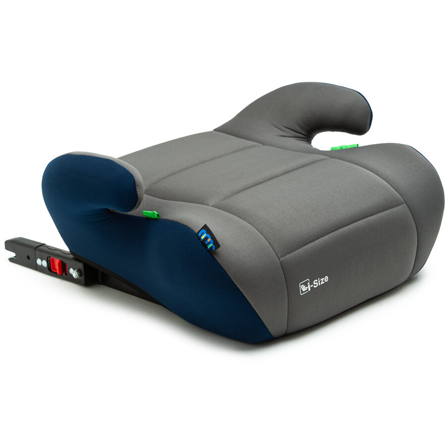Inaltator Auto pentru Copii Jazzy Booster i-Size cu Isofix 125 - 150CM Gri/Bleumarin