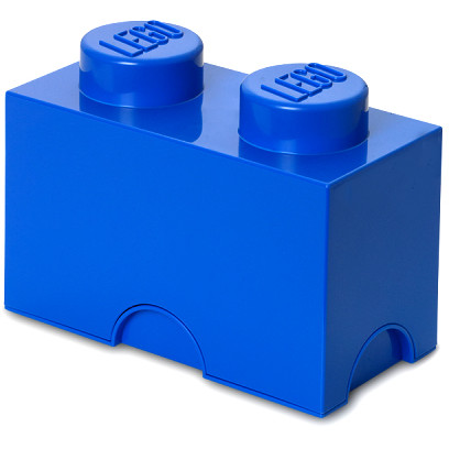 Cutie depozitare LEGO 1x2 albastru inchis
