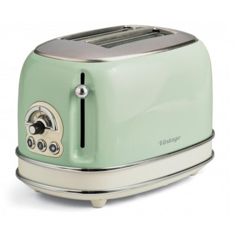 Oferte la Prajitor paine Ariete 155.GR Vintage 2 felii, verde pastel