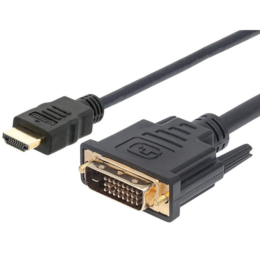Oferte la TECHLY 304611 Techly Cablu pentru Monitor HDMI/DVI-D 24+1 M/M 1.8m negru