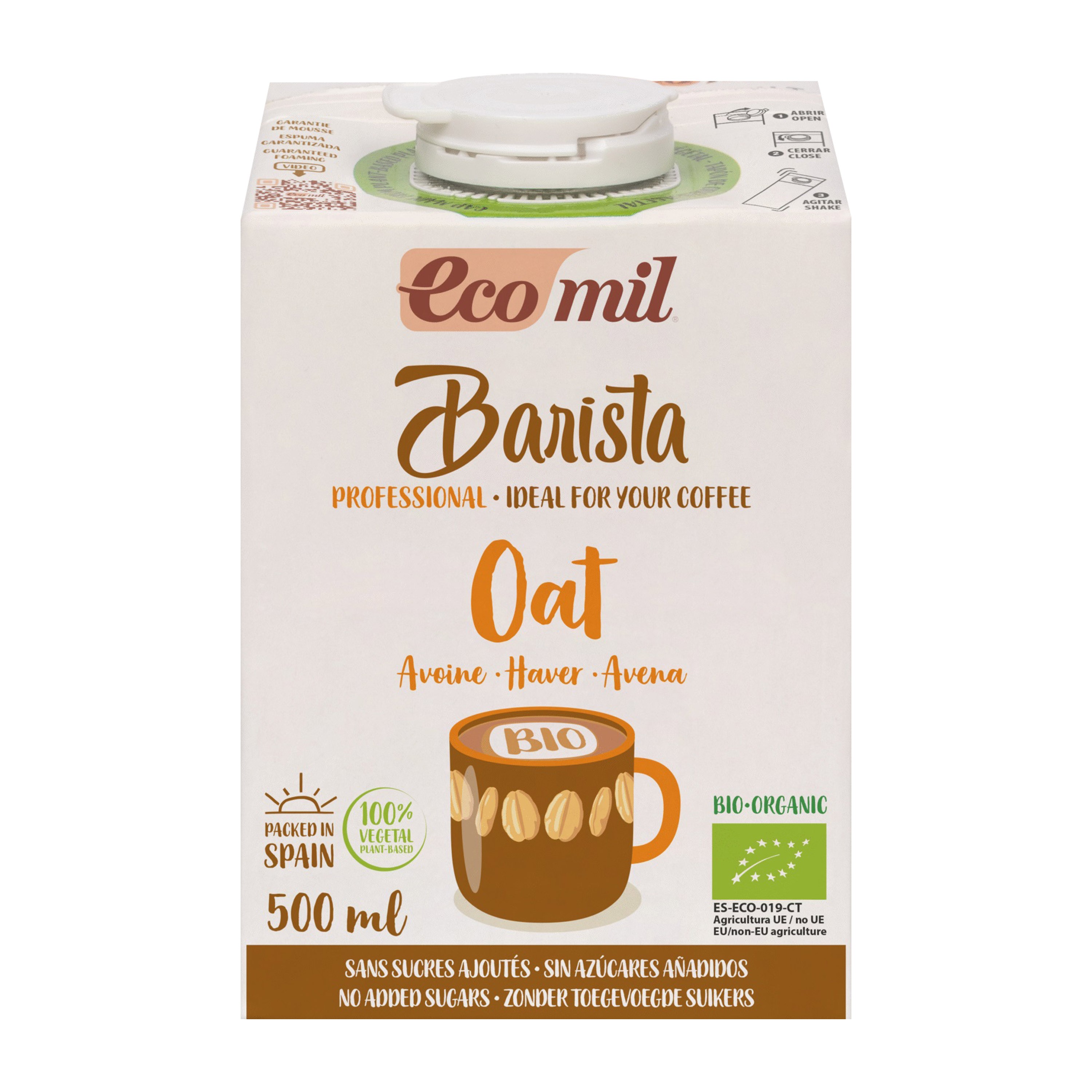 Oferte la Băutură bio de ovăz pentru barista, fără zahăr, 500ml Ecomil