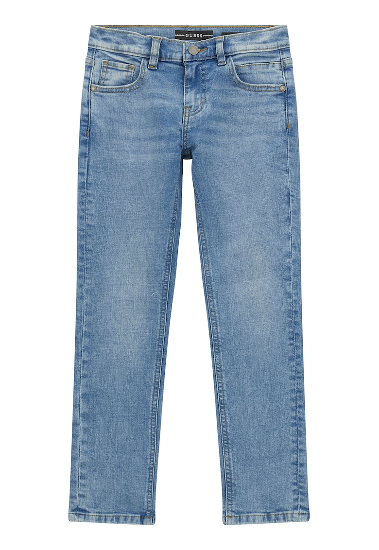 Oferte la Blugi slim fit cu talie medie - Albastru deschis