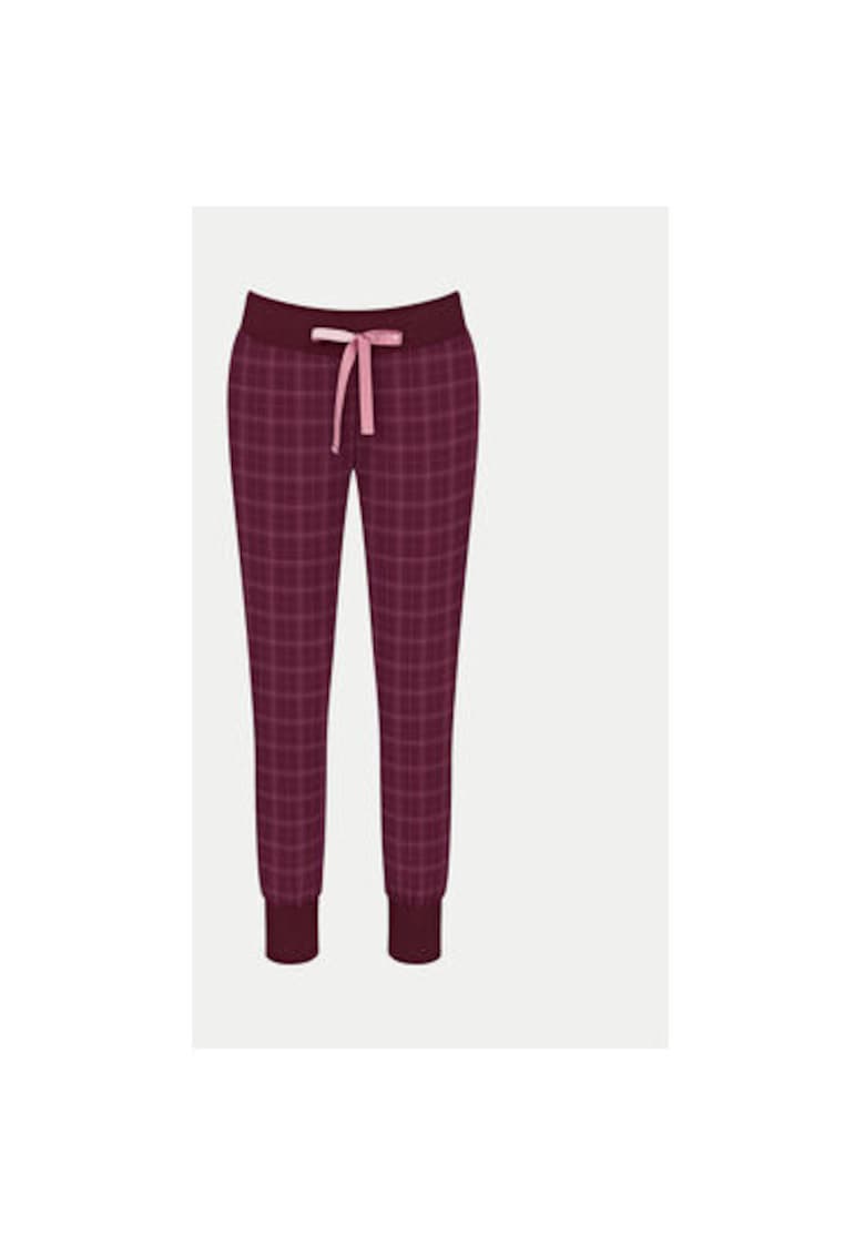 Pantaloni de pijama dama - 304533716 - Bumbac - Violet