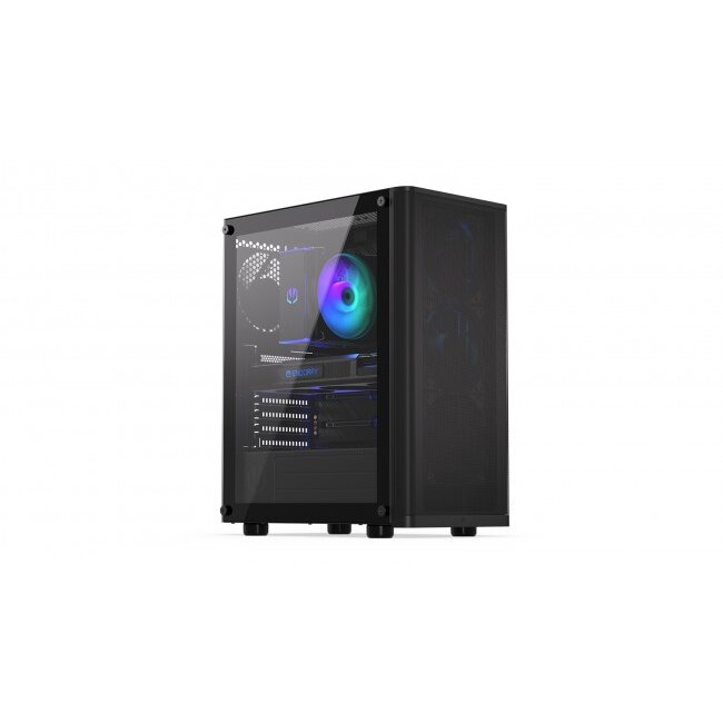 Oferte la Carcasa Ventum 200 Air  ATX  ITX  micro-ATX Middle Tower  Tempered  Glass Negru