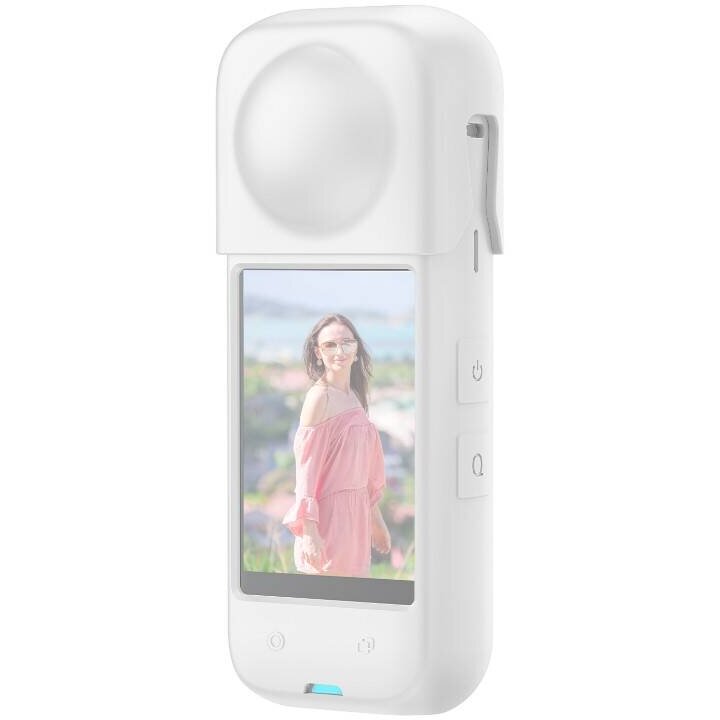 Oferte la Accesoriu Camera Video Actiune PU985W compatibila cu camera Insta360 X4, Silicon, Alb