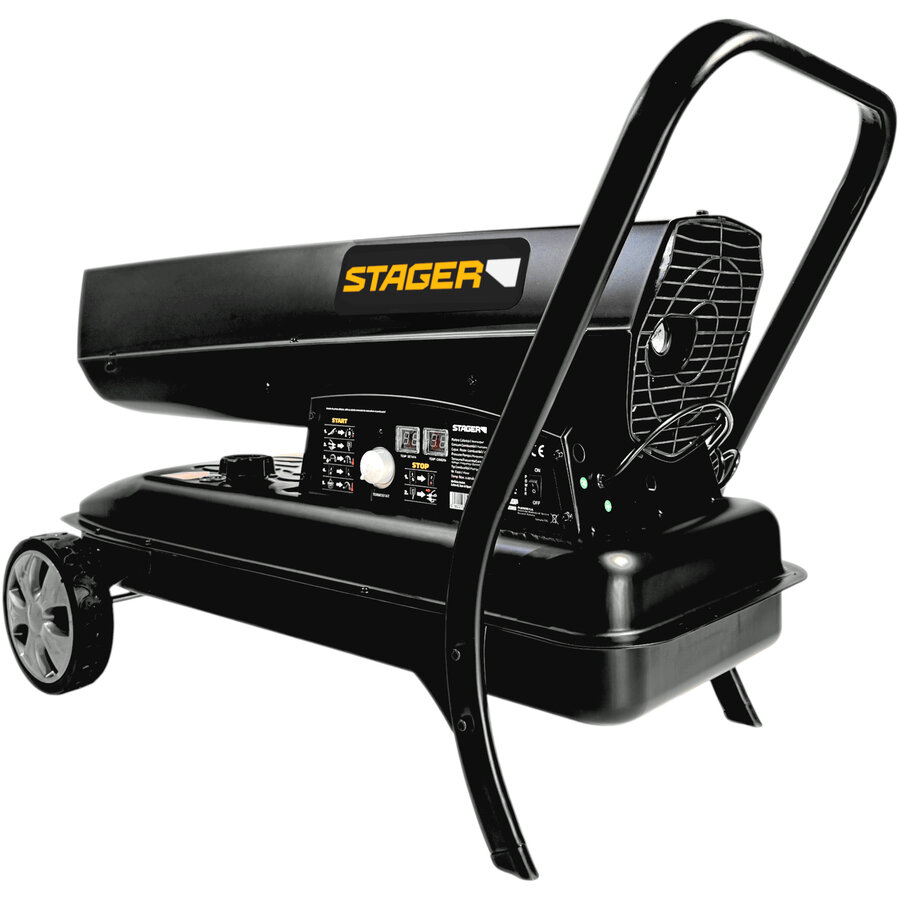 Oferte la Tun de Aer Cald PLUS-K180 Ardere Directa 51kW Motorina 230V 1060mc Negru