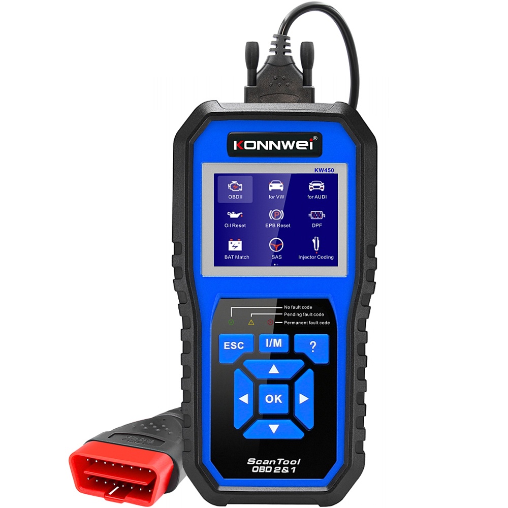 Oferte la Tester Diagnoza Auto KONNWEI KW450 Full OBD2, cu Functii Multiple pentru Gama VAG (VW, Audi, Skoda, Seat)