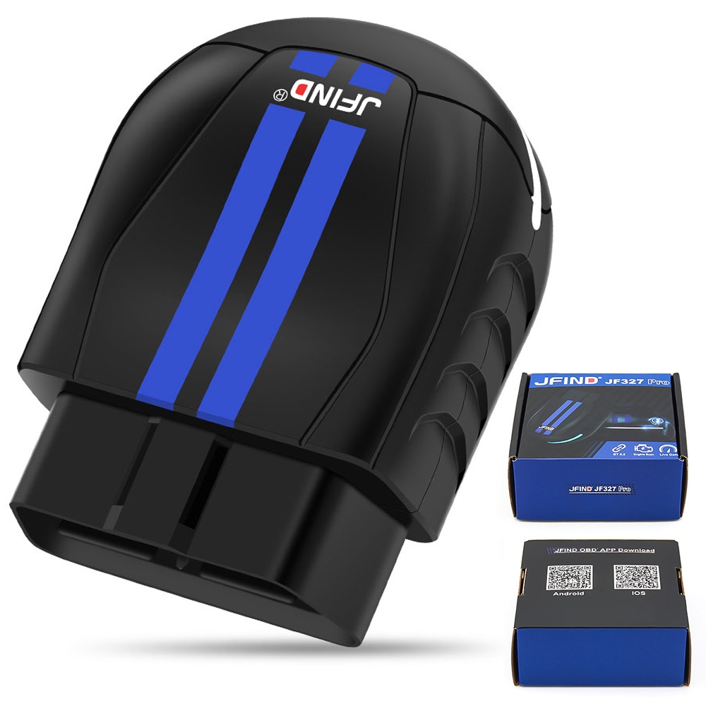 Oferte la Tester diagnoza auto OBD2 JFIND JF327 Pro cu Bluetooth 5.0, citire si stergere coduri eroare, live data, aplicatie Android iOS