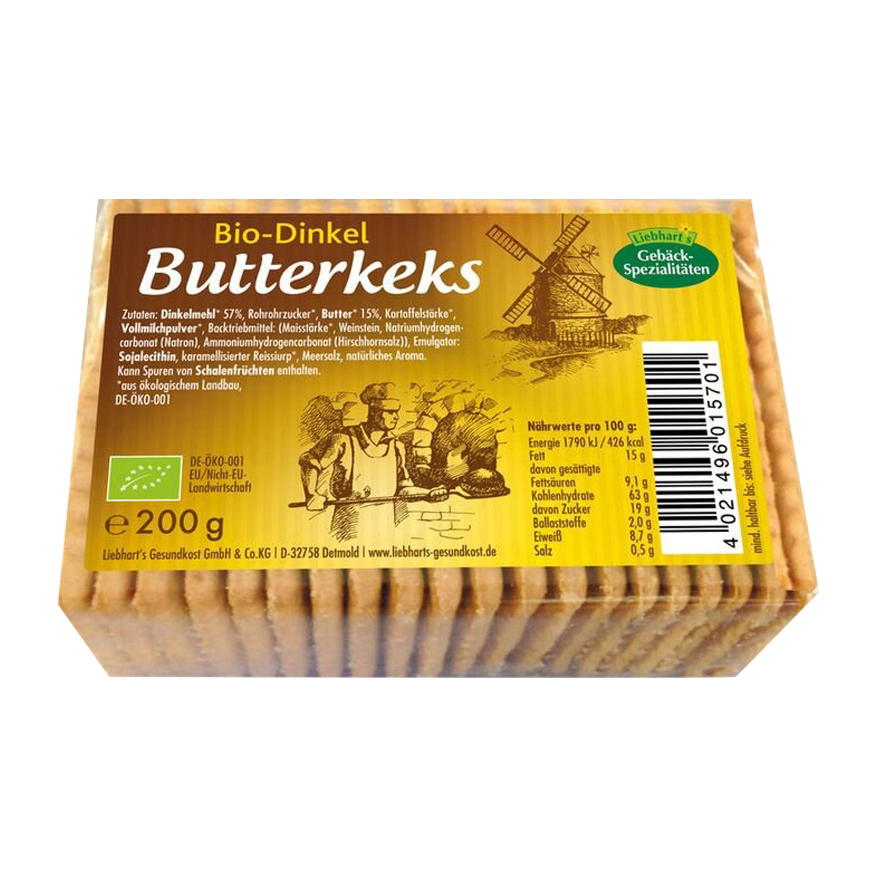 Oferte la Biscuiți bio din grâu spelta cu unt, 200 g Liebhart's