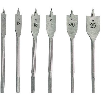 Oferte la SET BURGHIE LEMN PLATE 10-25MM - 6P.