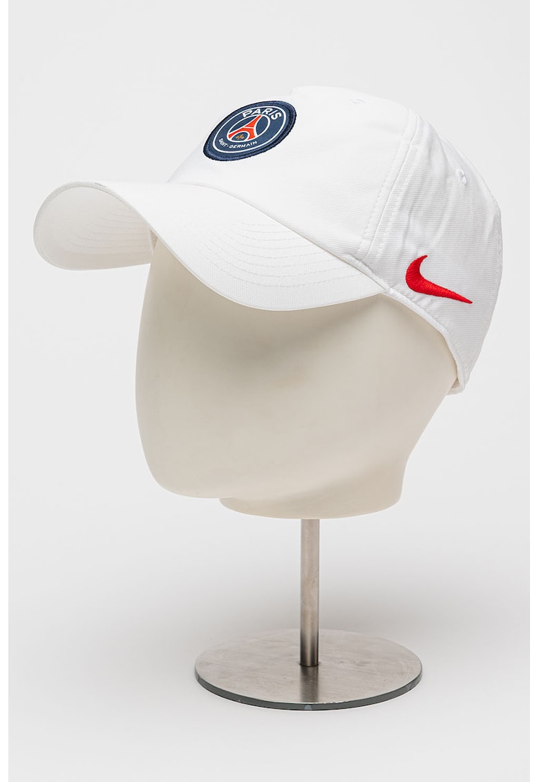 Oferte la Sapca baseball ajustabila cu logo brodat - Alb optic/Rosu vermillion